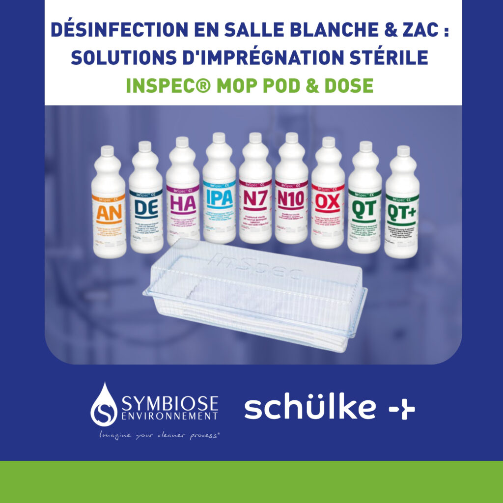 Désinfection salle blanche & ZAC : InSpec® Mop Pod & Dose 1